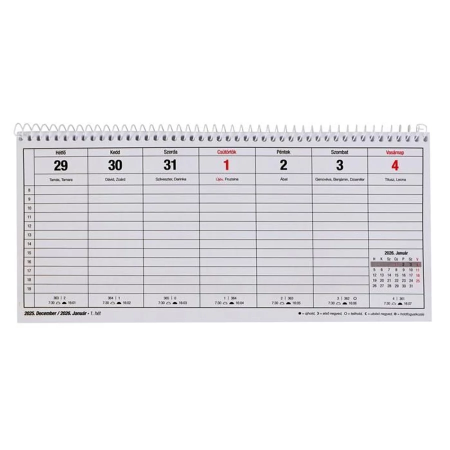 *25354 NAPTÁR asztali  24 Victoria 2026