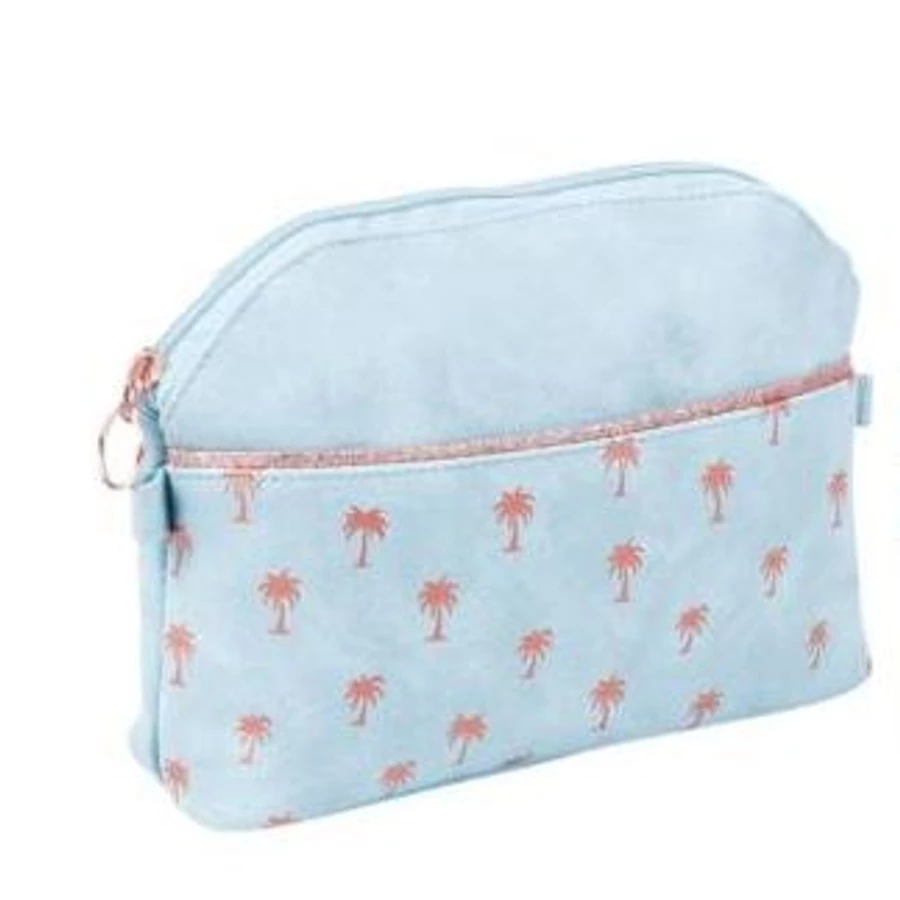 KOZMETIKAI táska LANNOO Sparkle Midnight Gold világos kék