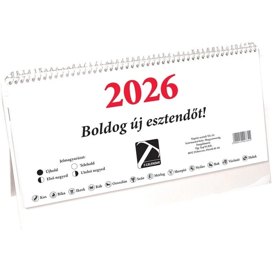 *28141 NAPTÁR asztali  24 TA T-Calendar 2026
