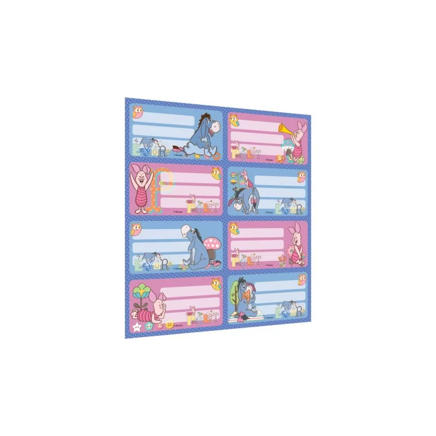 FÜZETCÍMKE LIZZY  8 cimke/ív WD Micimackó **