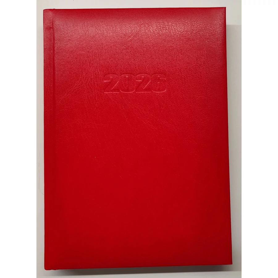 *33132 HATÁRIDŐNAPLÓ 2026 A5 napi T-Calendar Baladek Casina Balacron piros