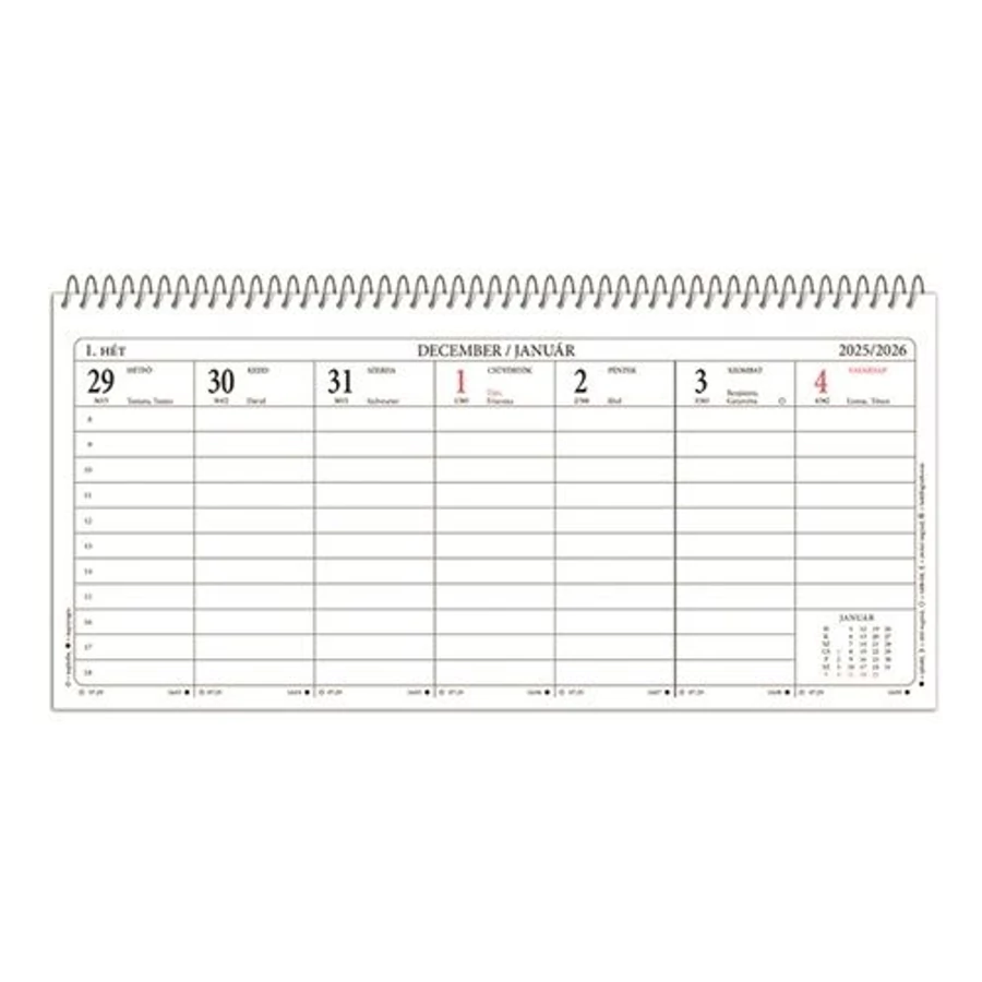 NAPTÁR asztali  24TA pd 2026