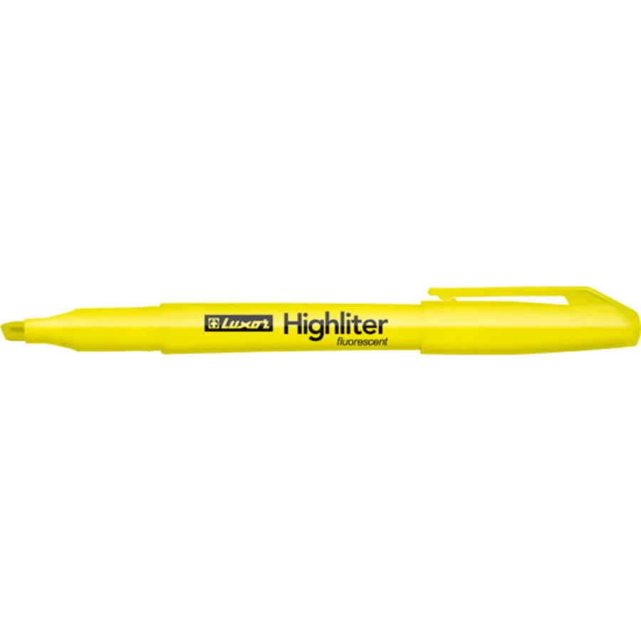 SZÖVEGKIEMELŐ LUXOR Highlighter (sárga, KCGX0101)