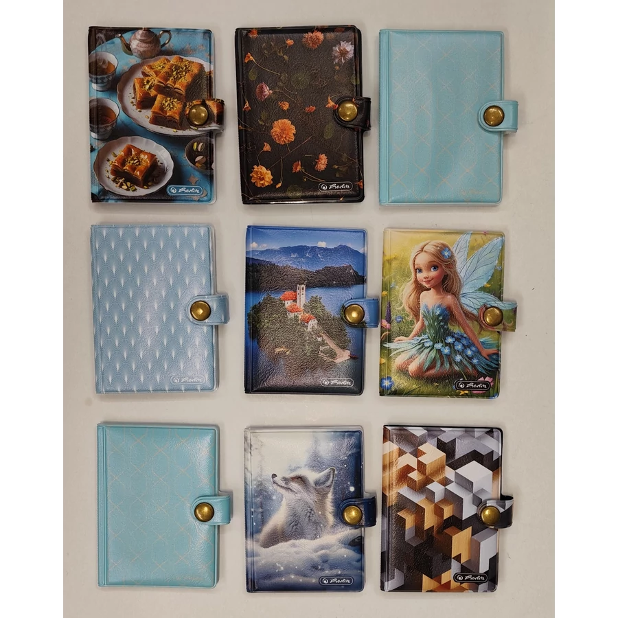 *40702 IGAZOLVÁNYTARTÓ HERLITZ patentos álló 10zsebes