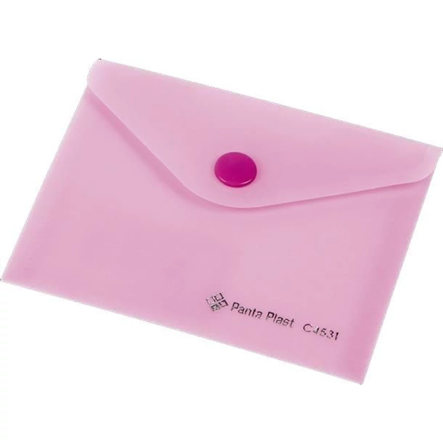 IRATTARTÓ A6 Panta Plast pasztell PP álló/fekvő patentos (rózsaszín, INP410005213)