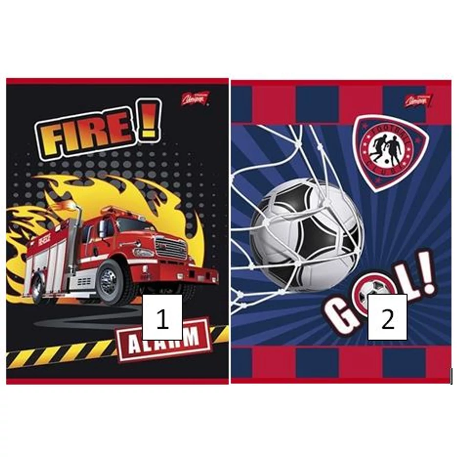 FÜZET A5 UNIPAP 2.oszt.16-32lap Frozen,Minion,Best Time,Friends,Goal and Fire (Goal and Fire, UNGF532V2)