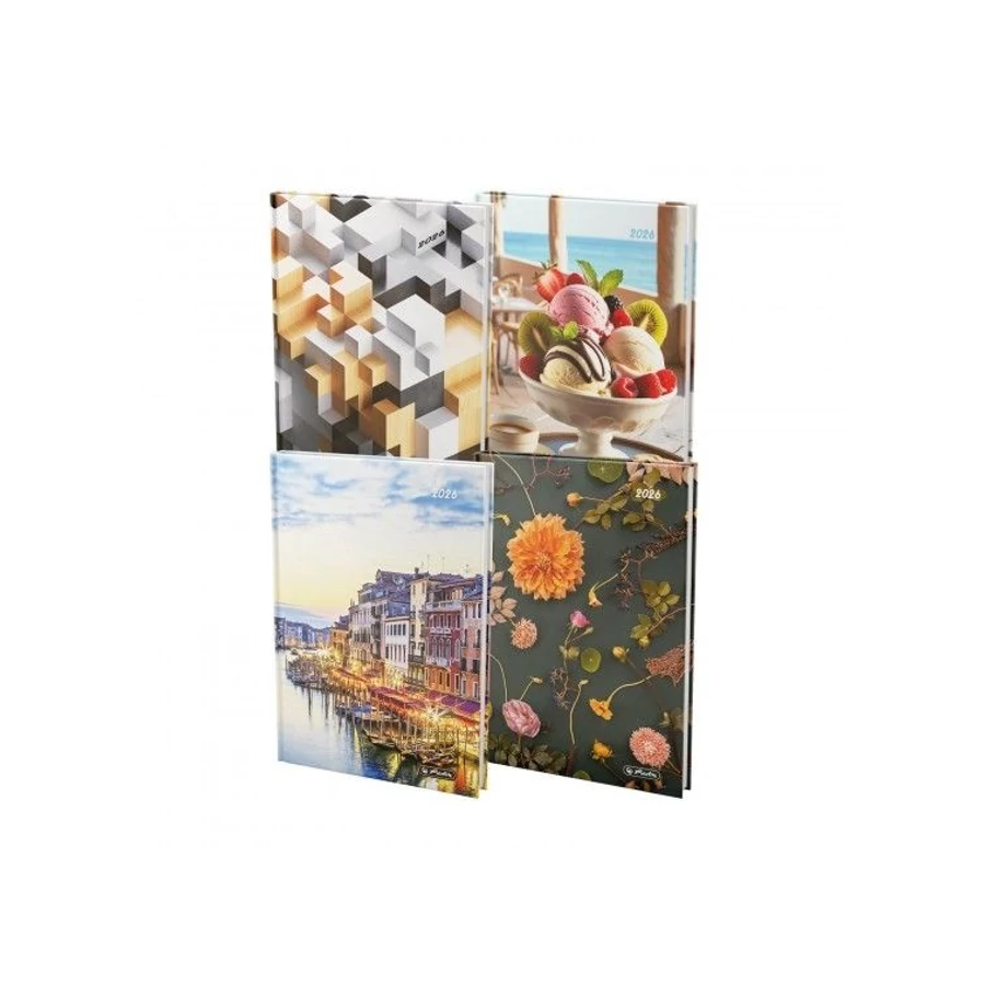 *43926 HATÁRIDŐNAPLÓ 2026 A5 napi HERLITZ Mix vegyes minta