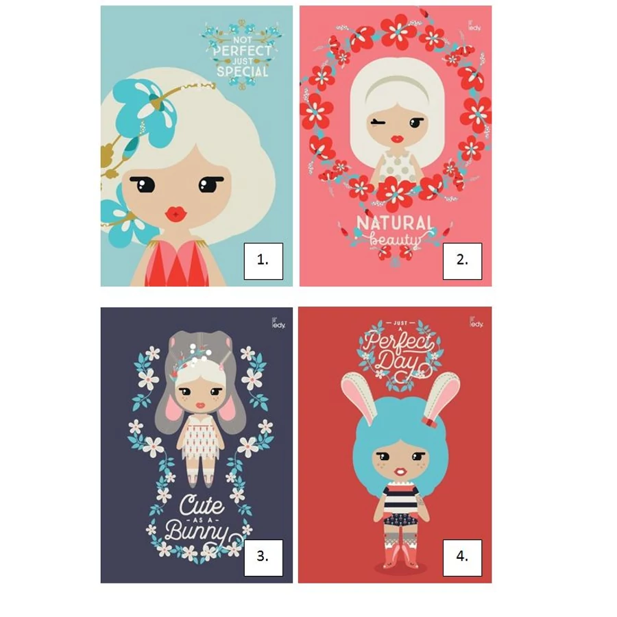 FÜZET A4 Mar-Mar 40l Lil'Ledy #, = (vonalas, 203-0040)