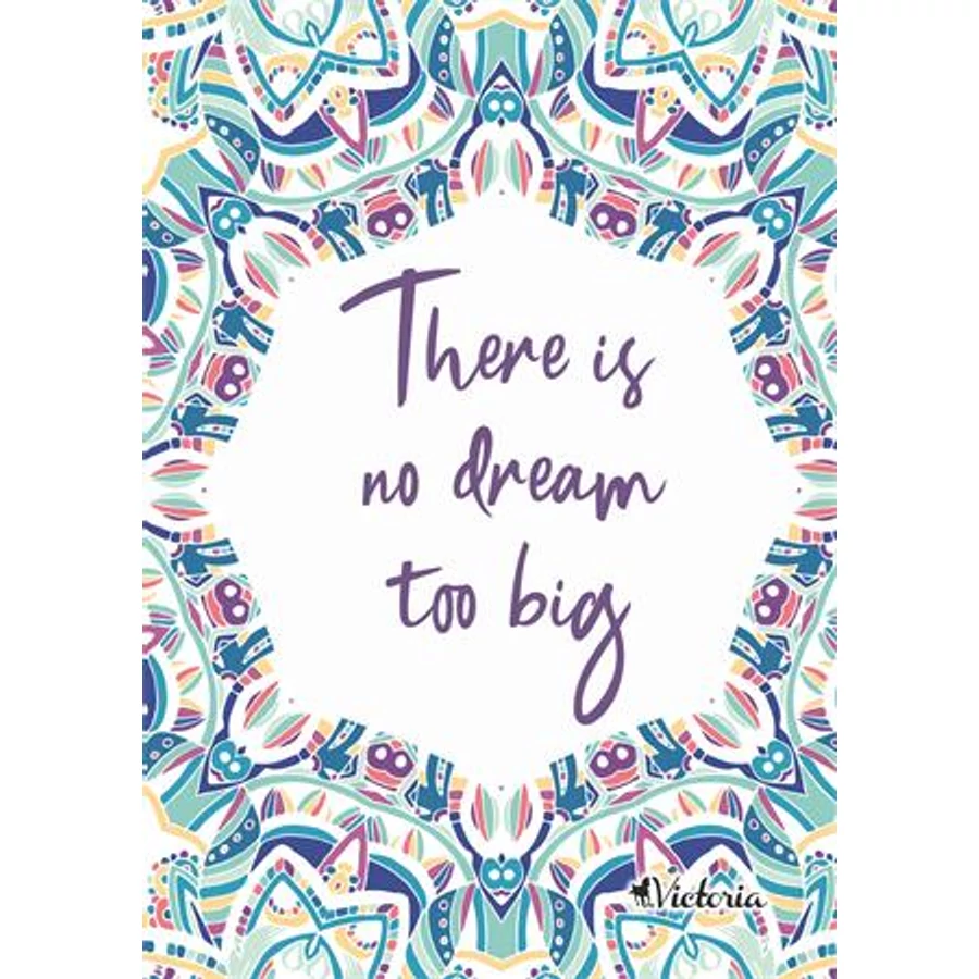 FÜZET A5  VICTORIA   mintás vonalas 96l vegyes mintás (Dream, ISVFPD596TV)