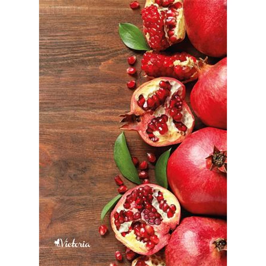 FÜZET A4  VICTORIA  mintás vonalas 96l vegyes minta (Fruit , ISVFPF496TV)