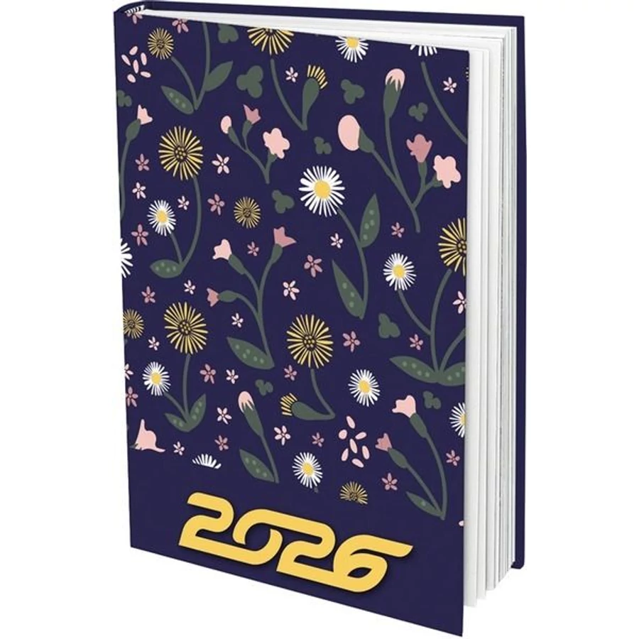 *50576 ZSEBNAPTÁR 2026 2 napos B7 álló T-Calendar