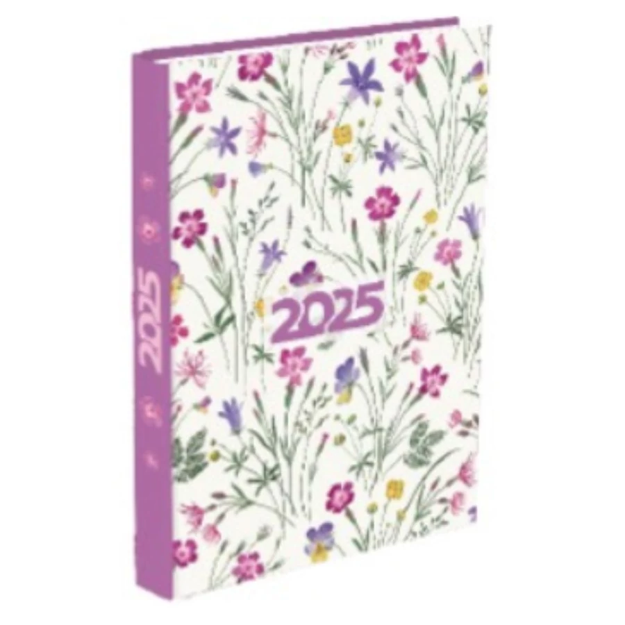 *52718 HATÁRIDŐNAPLÓ 2025 A5 napi T-Calendar mintás  Soft Touch+UV