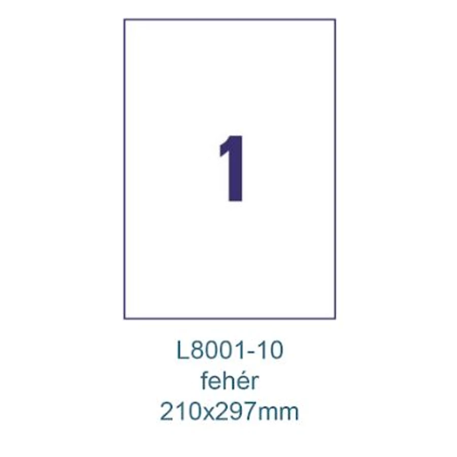 CIMKE Antimikrobiális fólia 210x297mm fehér 10 lapos