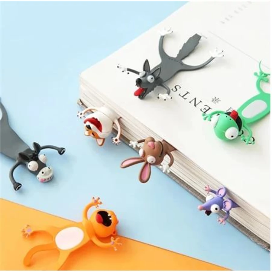 KÖNYVJELZŐ műa. 3D állatfigurás (gekko, 3)