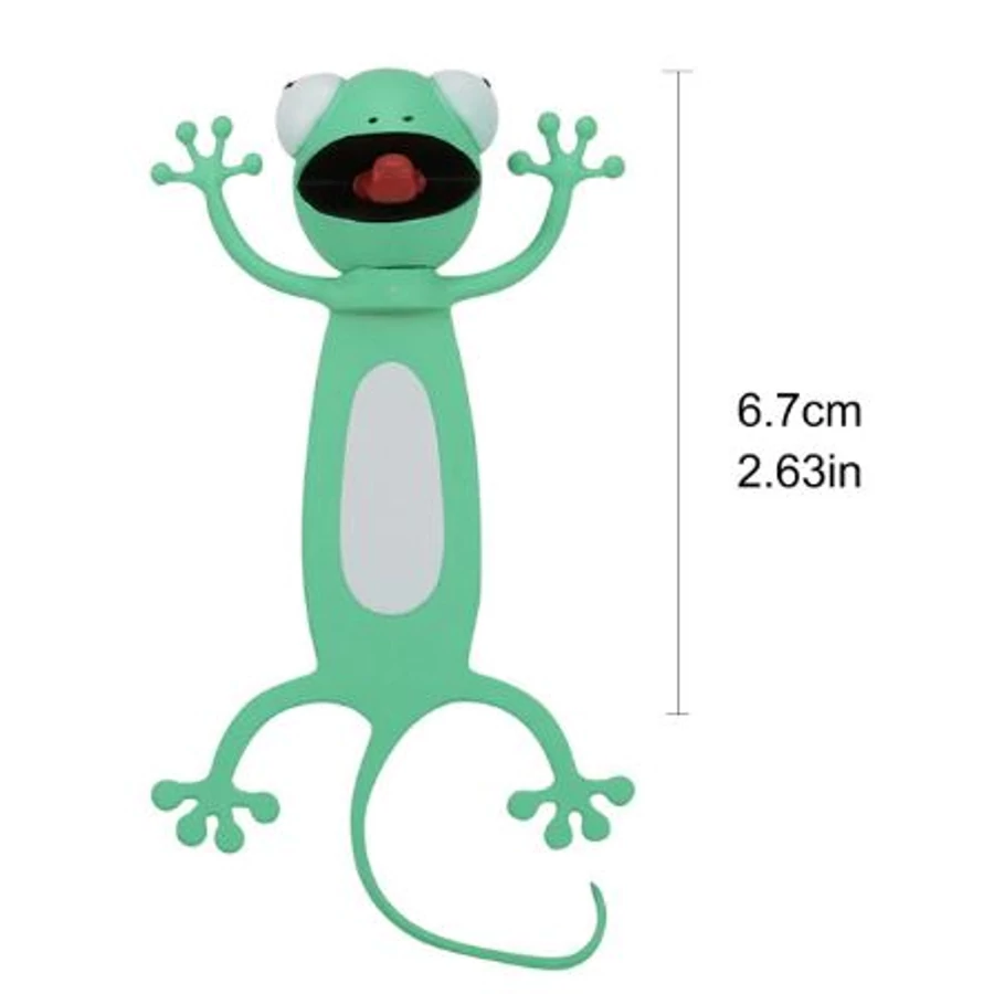 KÖNYVJELZŐ műa. 3D állatfigurás (gekko, 3)