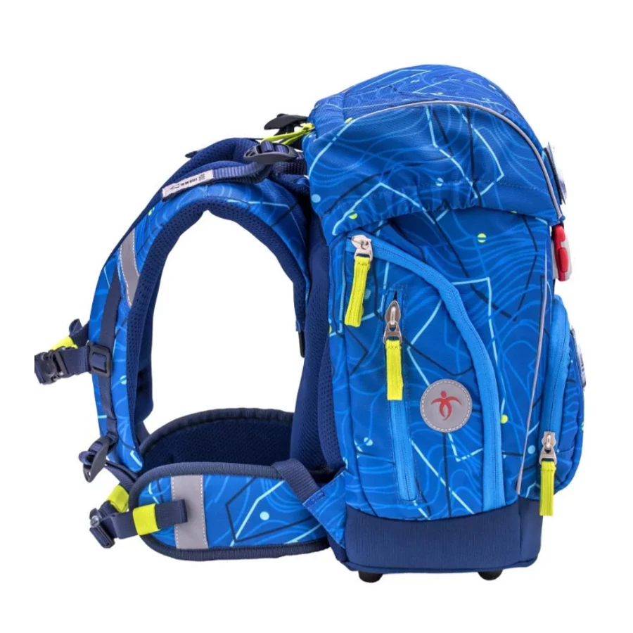 HÁTITÁSKA szett BELMIL Comfy22 táska, tolltartó, tornazsák  405-73 (Abstract Lime Green, RCCC0127)