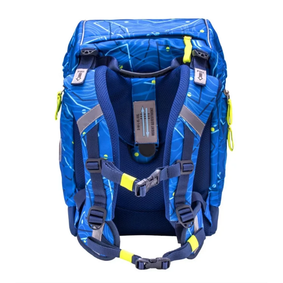 HÁTITÁSKA szett BELMIL Comfy22 táska, tolltartó, tornazsák  405-73 (Abstract Lime Green, RCCC0127)