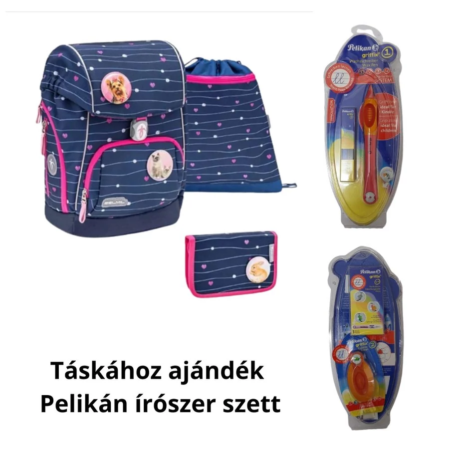 *55457 HÁTITÁSKA szett BELMIL Comfy22 táska, tolltartó, tornazsák  405-73