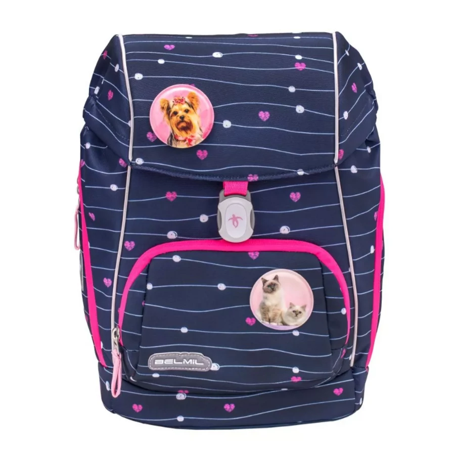 HÁTITÁSKA szett BELMIL Comfy22 táska, tolltartó, tornazsák  405-73 (Simple Heart 2, RCCC0124)