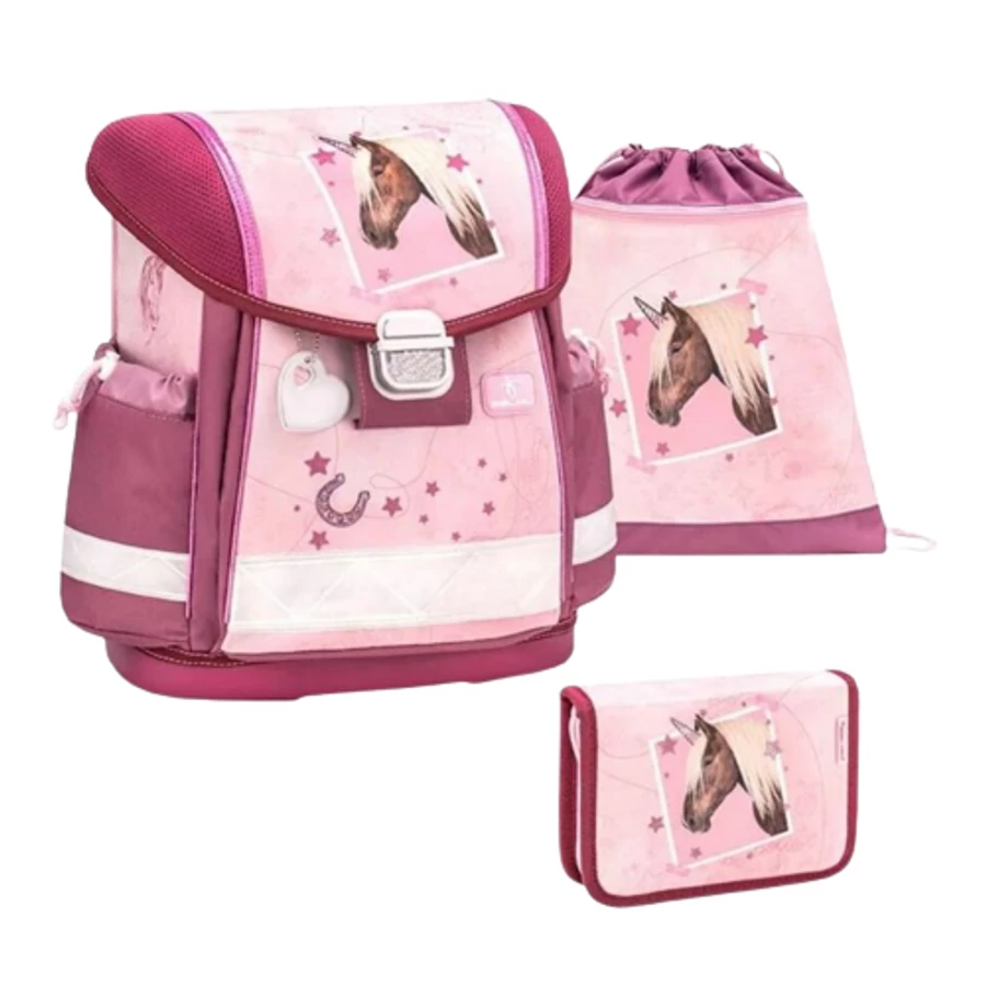 *55459 Iskolatáska szett Belmil Classy22 merev falú, tolltartóval, tornazsákkal  403-13