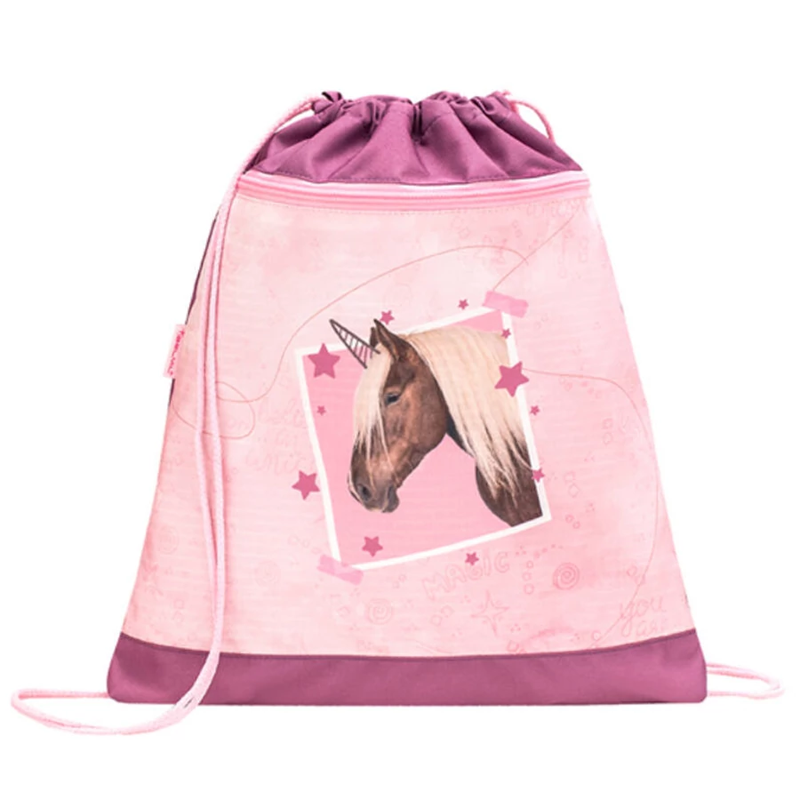 Iskolatáska szett Belmil Classy22 merev falú, tolltartóval, tornazsákkal  403-13 (My Sweet Horse, RCCC0059)