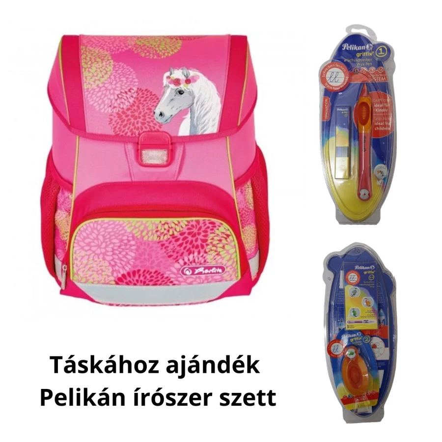 *56151 Iskolatáska HERLITZ Loop üres Bloomy Horse