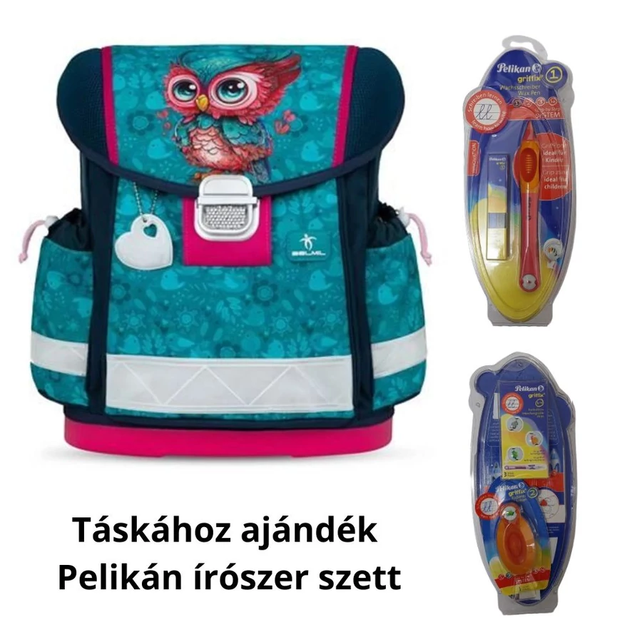 Iskolatáska Belmil Classy'24 merev falú  403-13 (Cute Owl, BL40313AG56L)