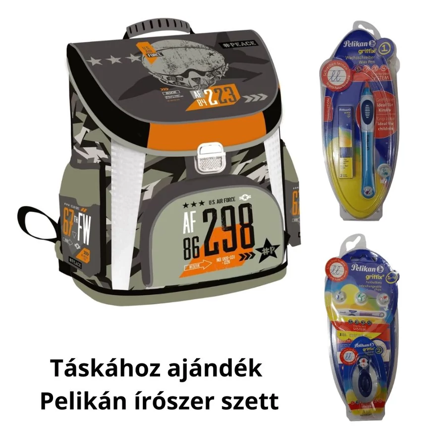 Iskolatáska Lizzy Prémium #peace Air