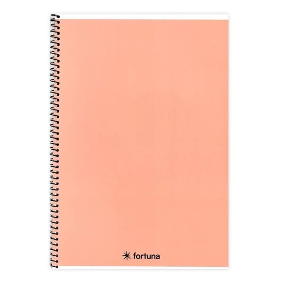 *60816 FÜZET spirál A4 FORTUNA Monocolor pasztell szín = 70l