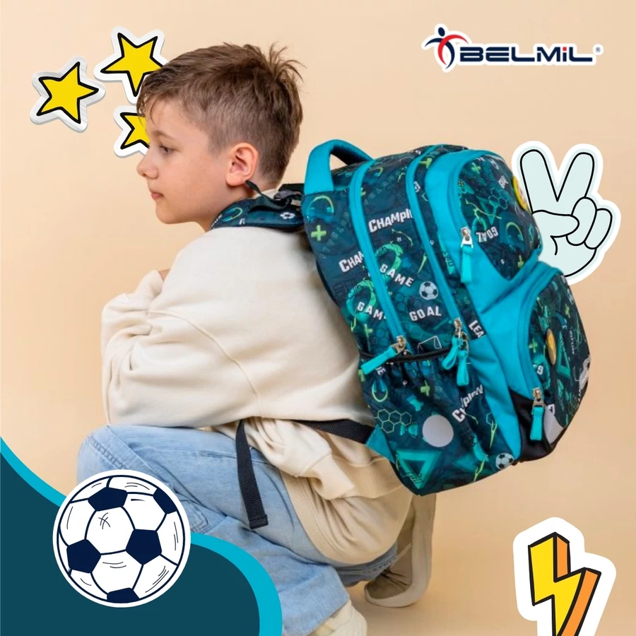 Hátitáska Belmil Maxy Pack'25  338-37 (Football Goal, BL338373F)
