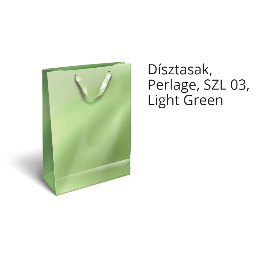 DÍSZTASAK Lizzy Perlage M szalagos egyszínű metál 18*23*9 cm