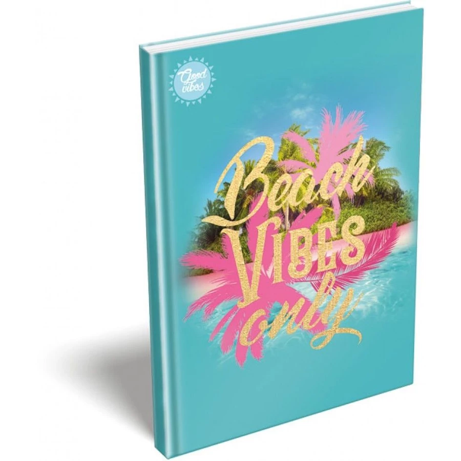 EMLÉK keményfed.notesz A5 LIZZY Good Vibes (Beach vibes only, 20798710)