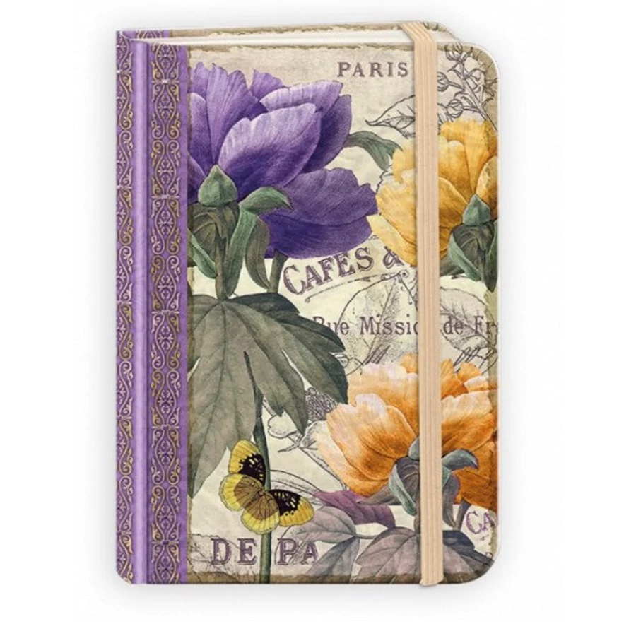 EMLÉKKÖNYV/NAPLÓ A6 ARGUS 1427 metál = 80lap gumis 9.4*14cm