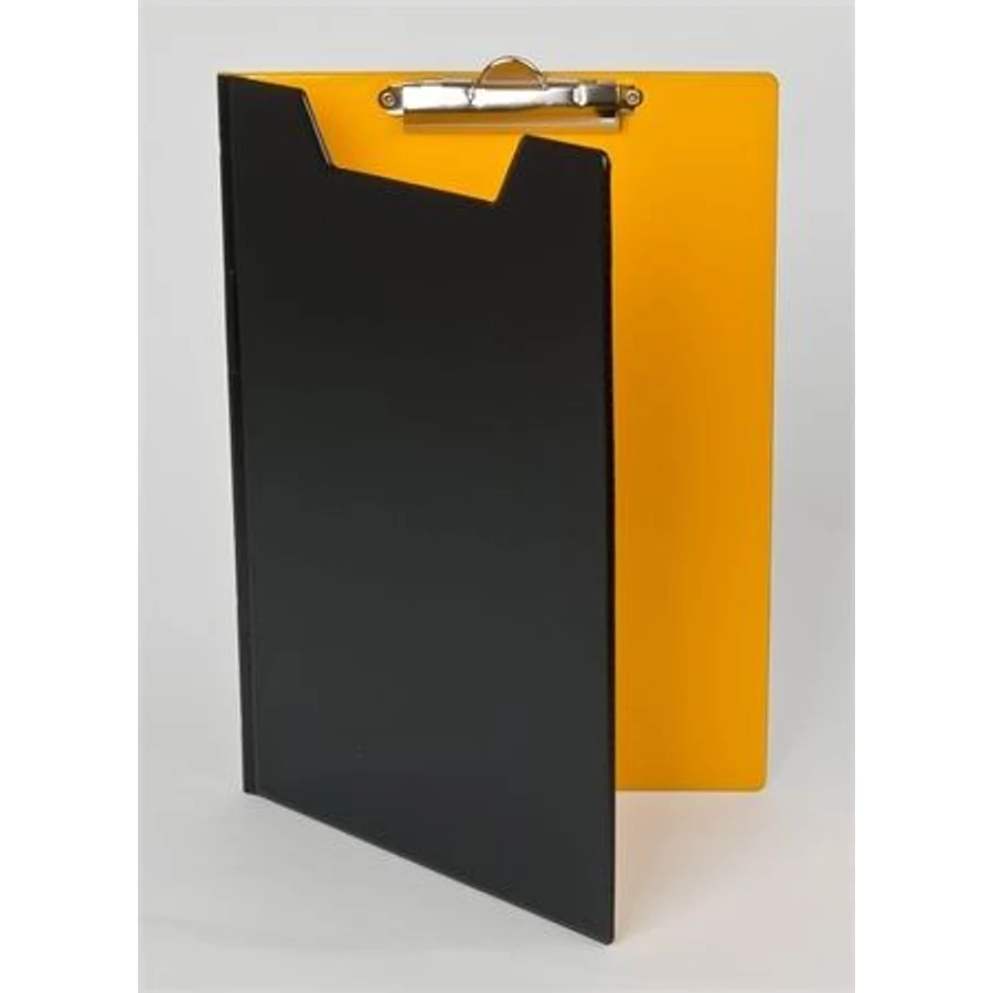 FELÍRÓTÁBLA A4  fedeles PANTA PLAST kétszínű (fekete-sárga, INP4003801)