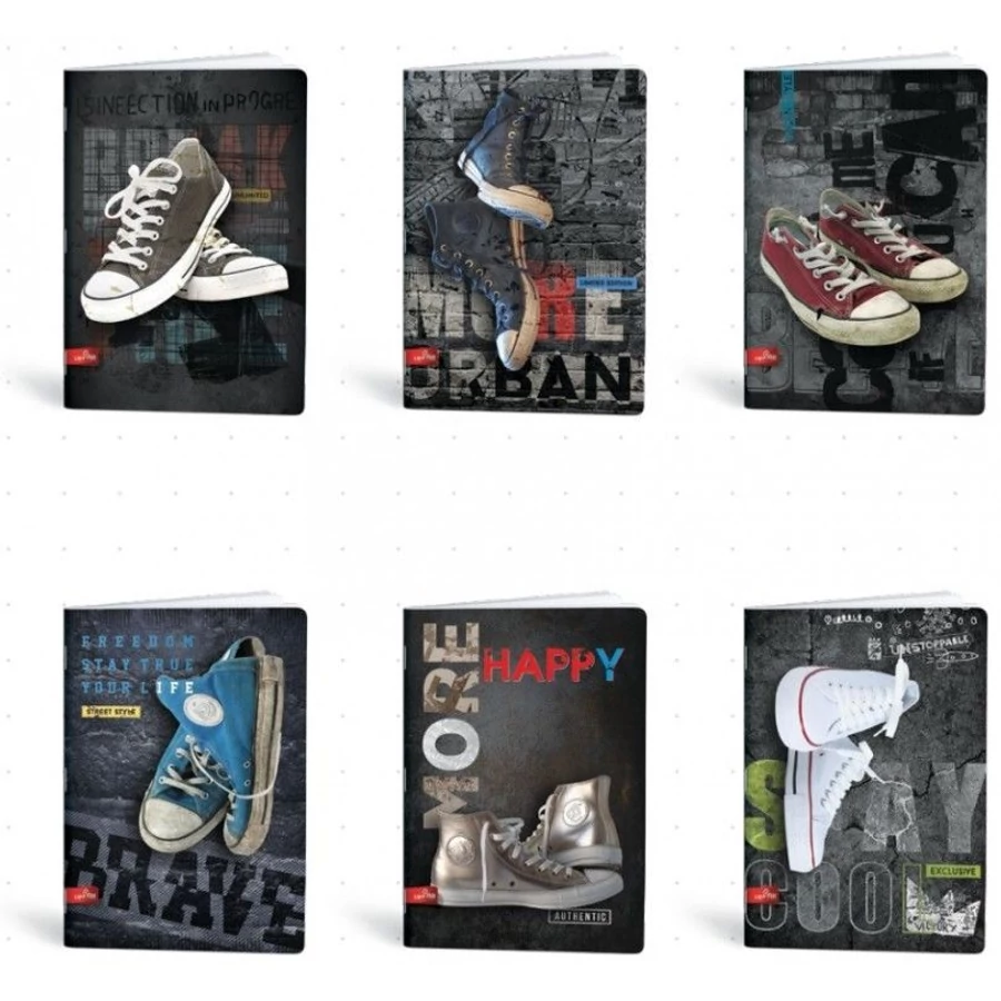 FÜZET A4 Mar-Mar Lipamill 40+2l kockás Premium Sneakers