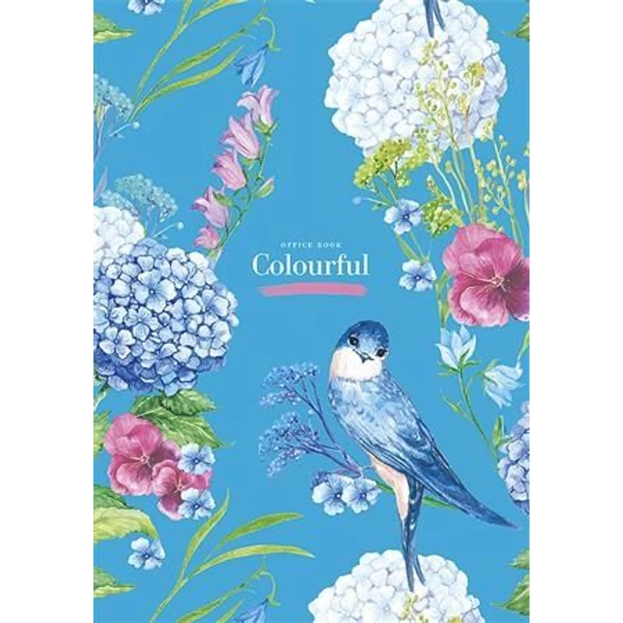 FÜZET A4 SHKOLYARYK kockás 80l Colorful keményfedeles