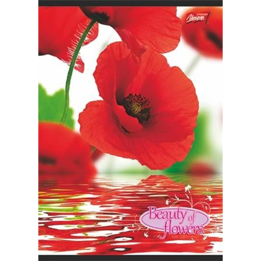 FÜZET A4 UNIPAP kockás 96lap "Flowers"