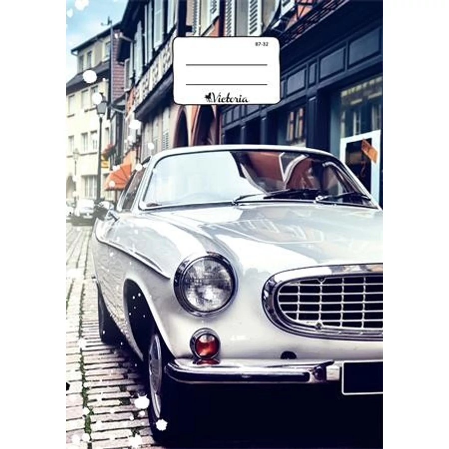 FÜZET A4  VICTORIA  mintás kockás 87-32 (Oldtimer, ISVFD35)