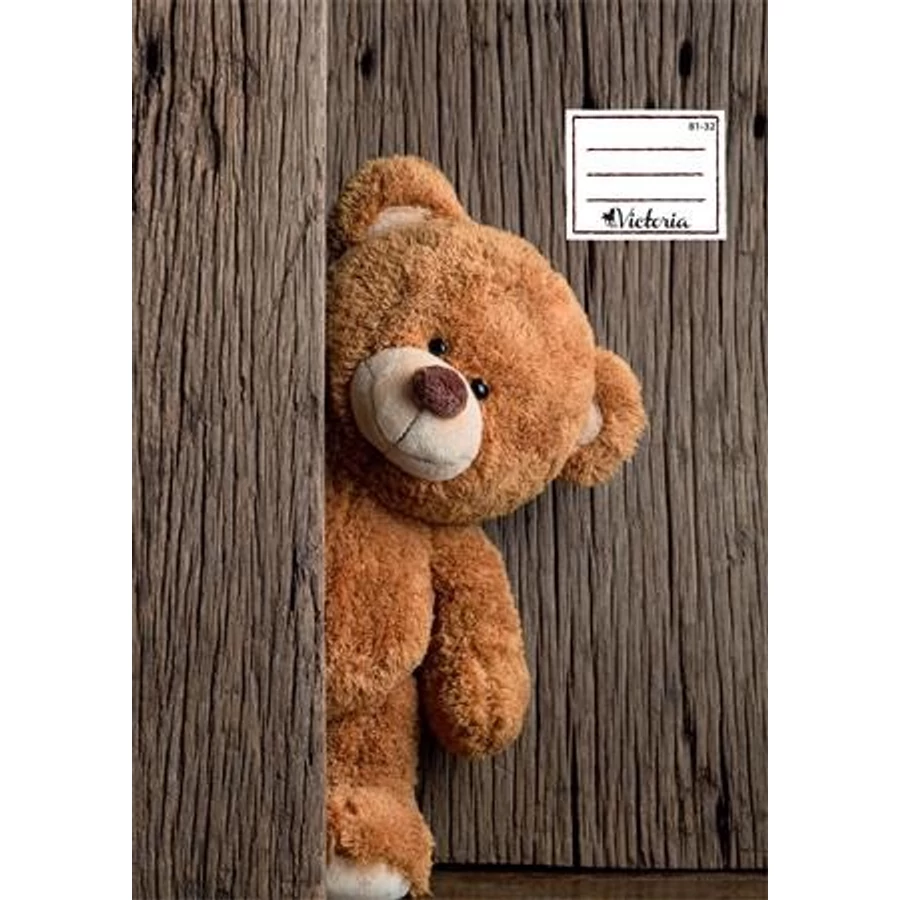 FÜZET A4  VICTORIA  mintás vonalas 81-32 (Kukucs Mackó, ISVFD30)