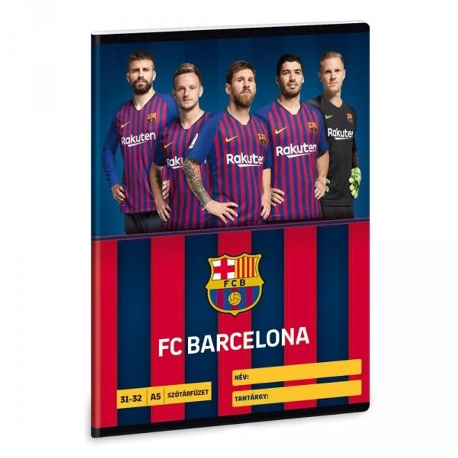 FÜZET A5 ARS UNA  szótár Barcelona (FCBarcelona képes, 153510024)