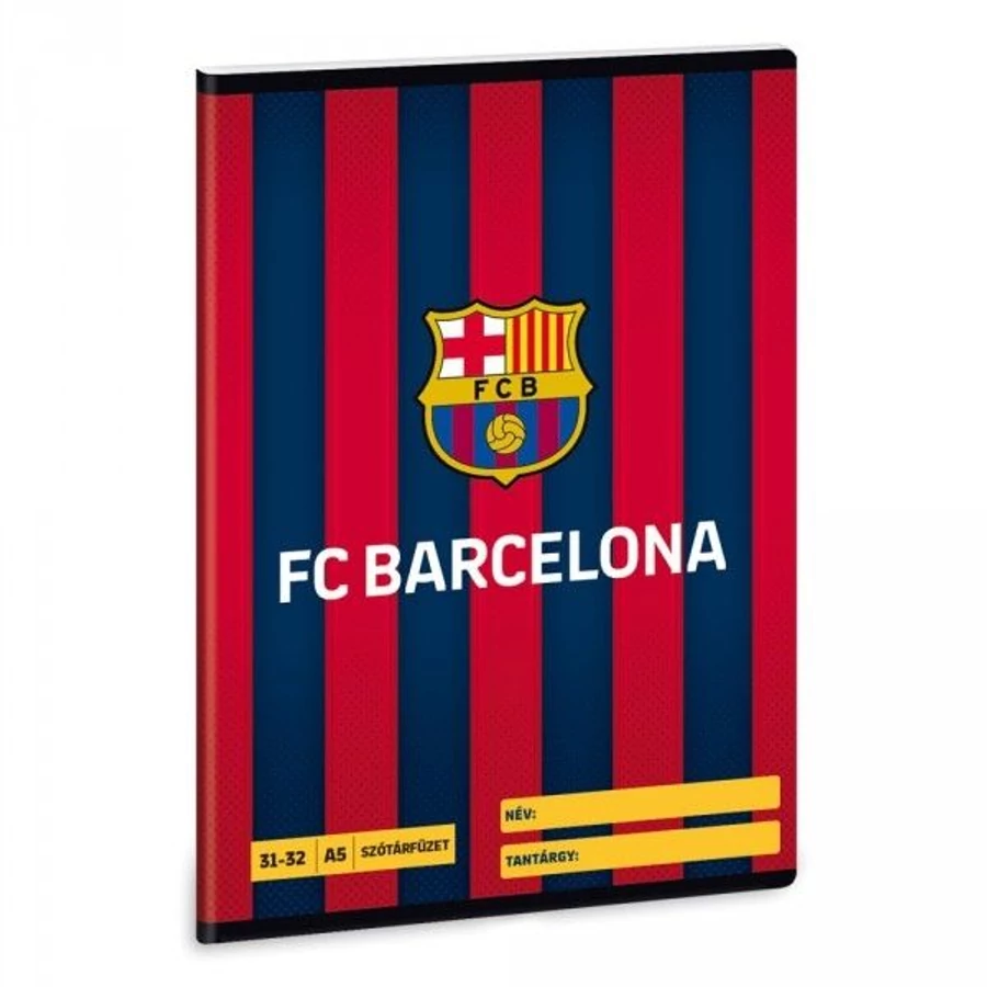 FÜZET A5 ARS UNA  szótár Barcelona (FCBarcelona címeres, 153510023)
