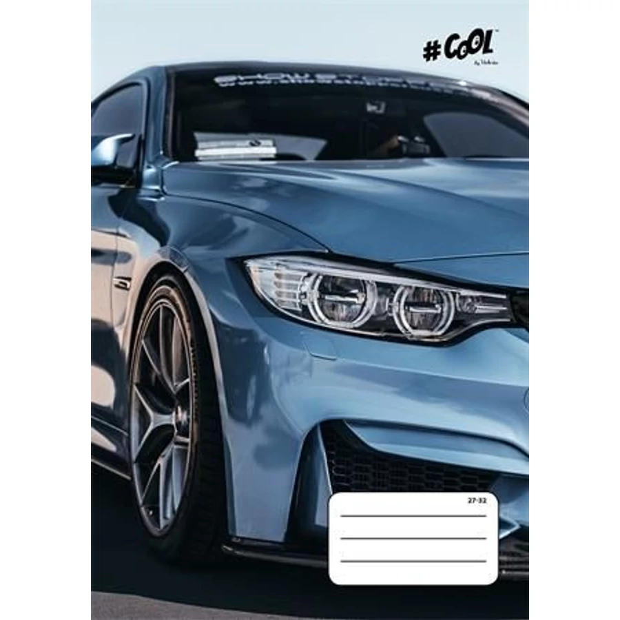 FÜZET A5  COOL by Victoria  mintás kockás 27-32  32lap (ISVFC)