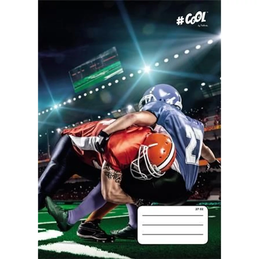 FÜZET A5  COOL by Victoria  mintás kockás 27-32  32lap (ISVFC)