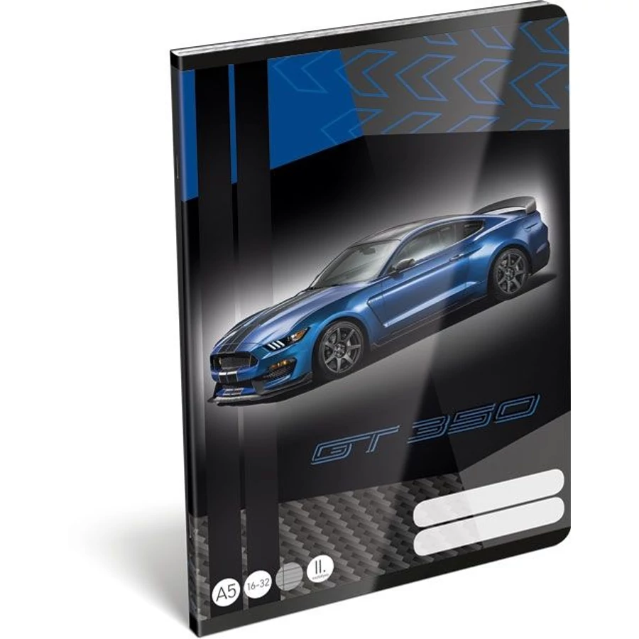 FÜZET A5  LIZZY vonalas 2.oszt. 16-32 FORD20 (Mustang Blue, 20750403)