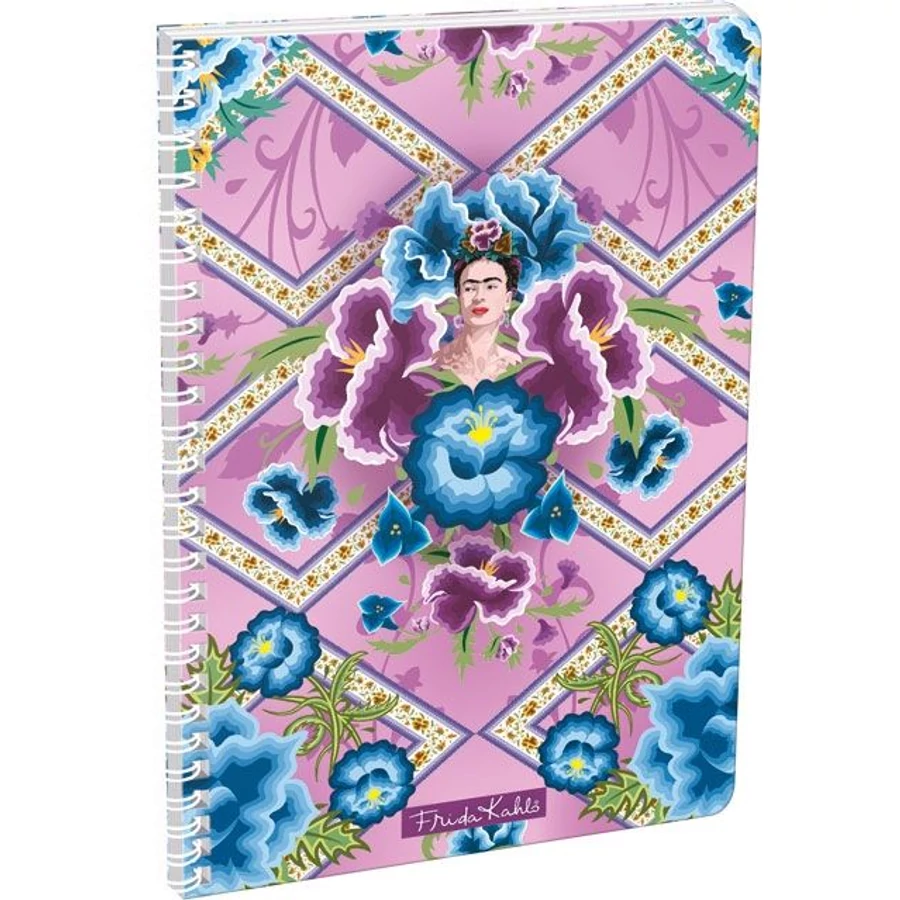 FÜZET spirál A4 LIZZY kockás Frida Kahlo-20 (Púrpura, 20805302)