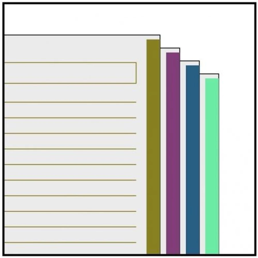 FÜZET spirál A4 MQ Agatha Tulips  4reg. =  karton  4*30l  48071