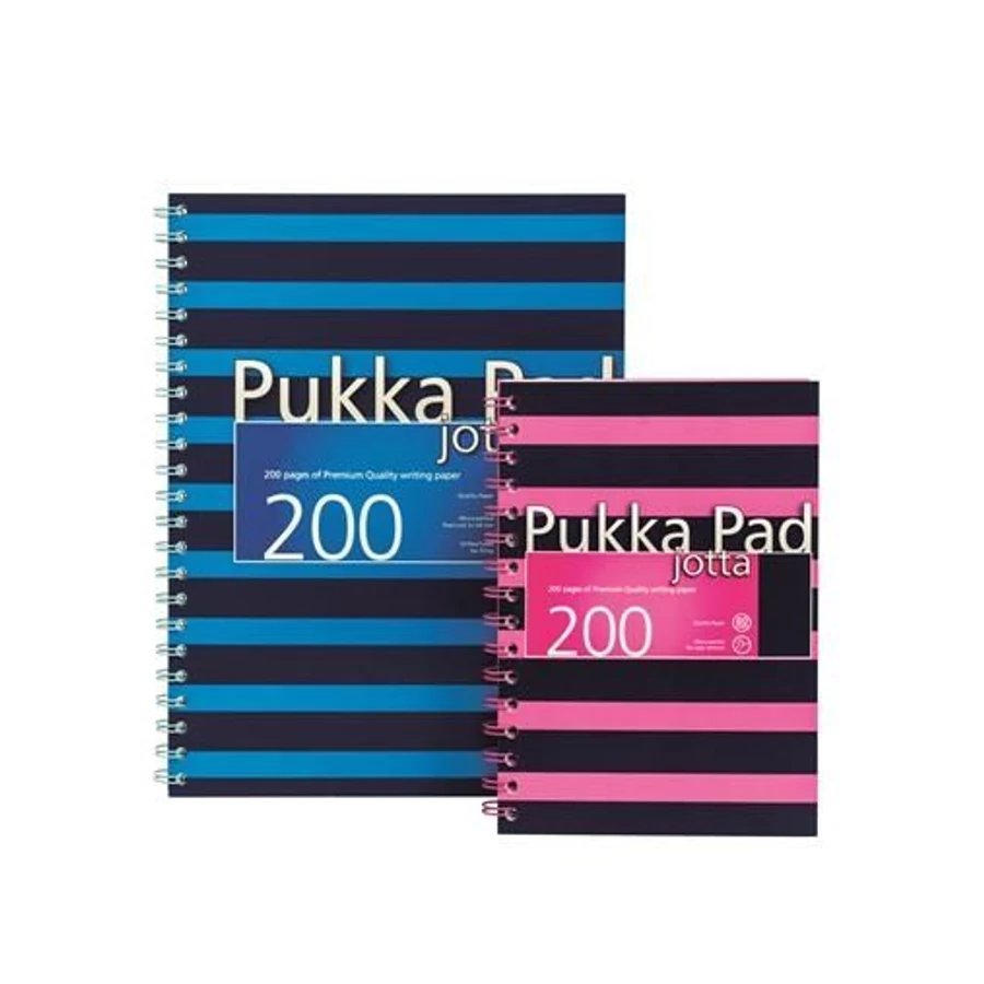 FÜZET spirál A4+ PUKKA PAD Navy Jotta = 200old. 6674-NVY (kék, PUPJ6675V)
