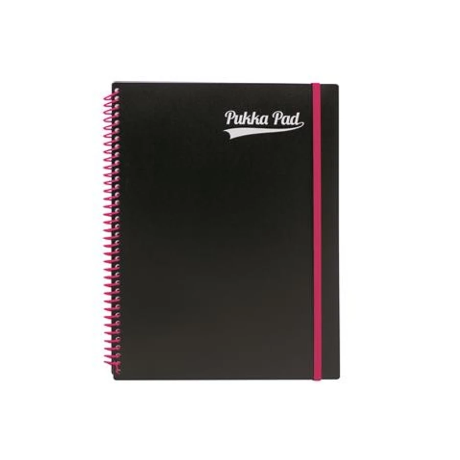 FÜZET spirál A4+ PUKKA PAD Neon notepad = PP 100l gumis