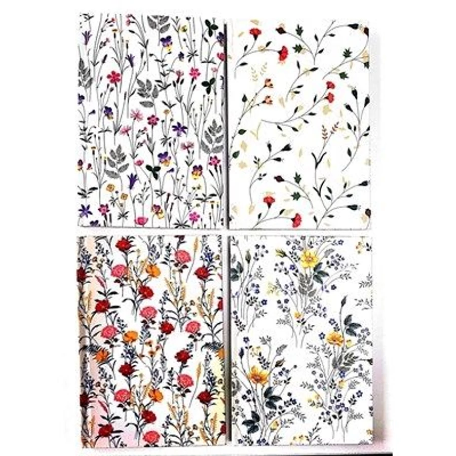 FÜZET spirál A4 School Art vonalas Daisy, 80l PP borító Keskin Color