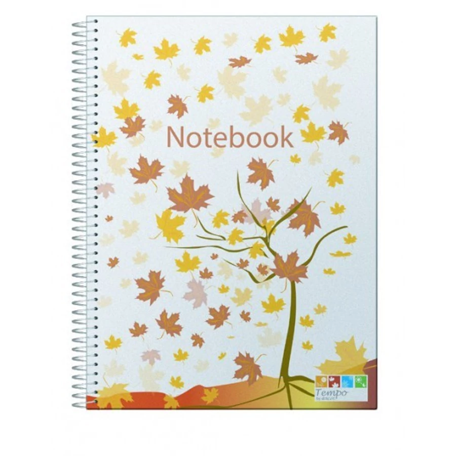 FÜZET spirál A5 ANCOR Notebook kockás PP 120l színregiszteres